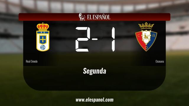 El Real Oviedo derrota en casa a Osasuna por 2-1