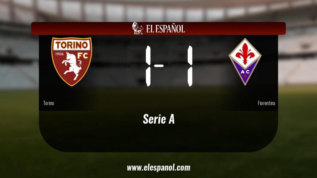 Empate (1-1) entre el Torino y la Fiorentina