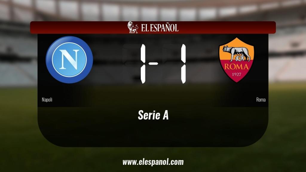 Empate entre Nápoles y Roma