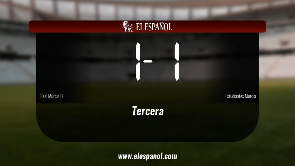 Empate (1-1) entre el Real Murcia B y el Estudiantes Murcia