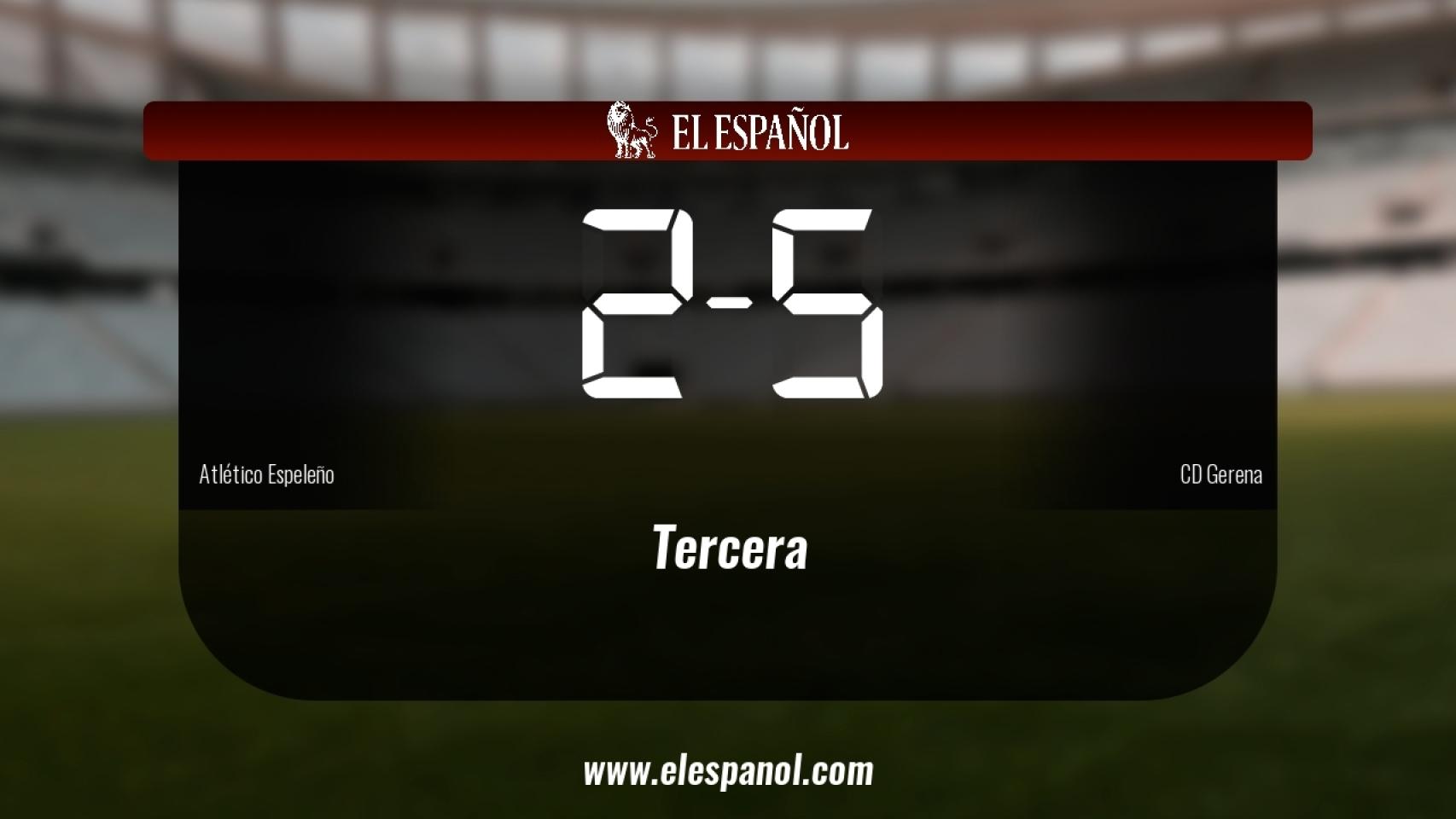 El Atlético Espeleño cae derrotado frente al Gerena por 2-5