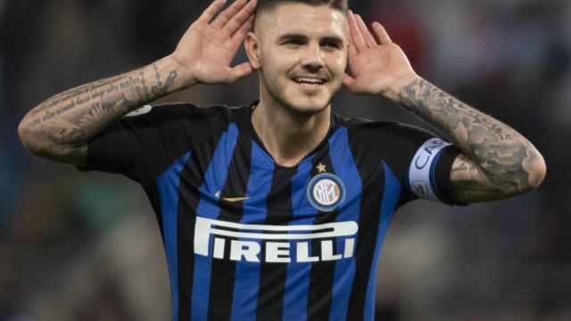 Mauro Icardi celebrando un gol