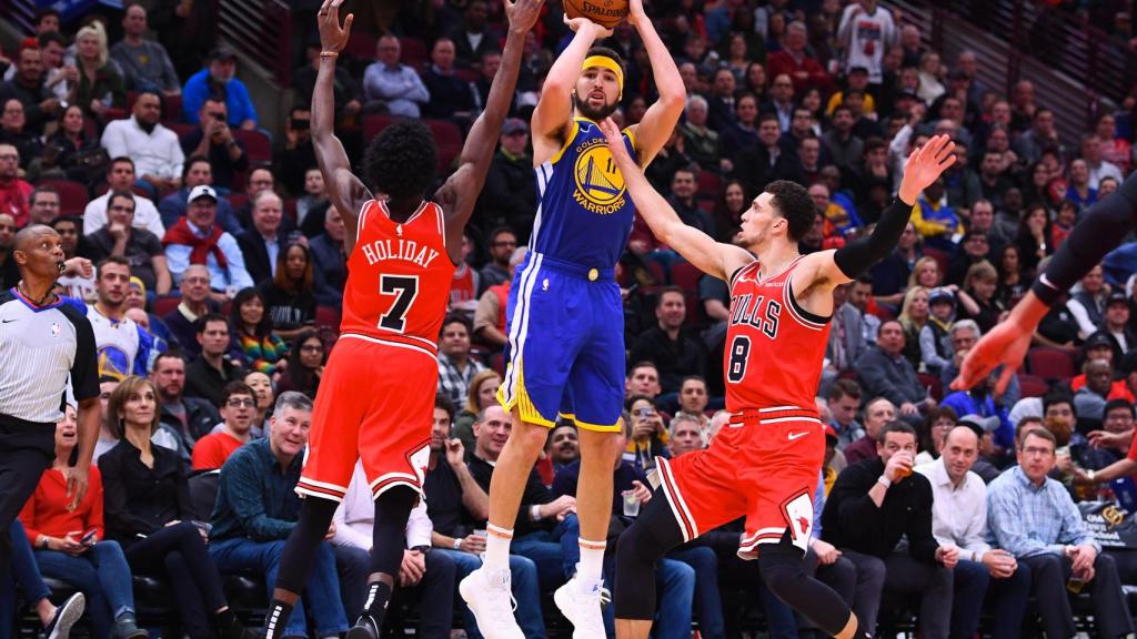 Klay Thompson fue la gran estrella ante los Bulls.