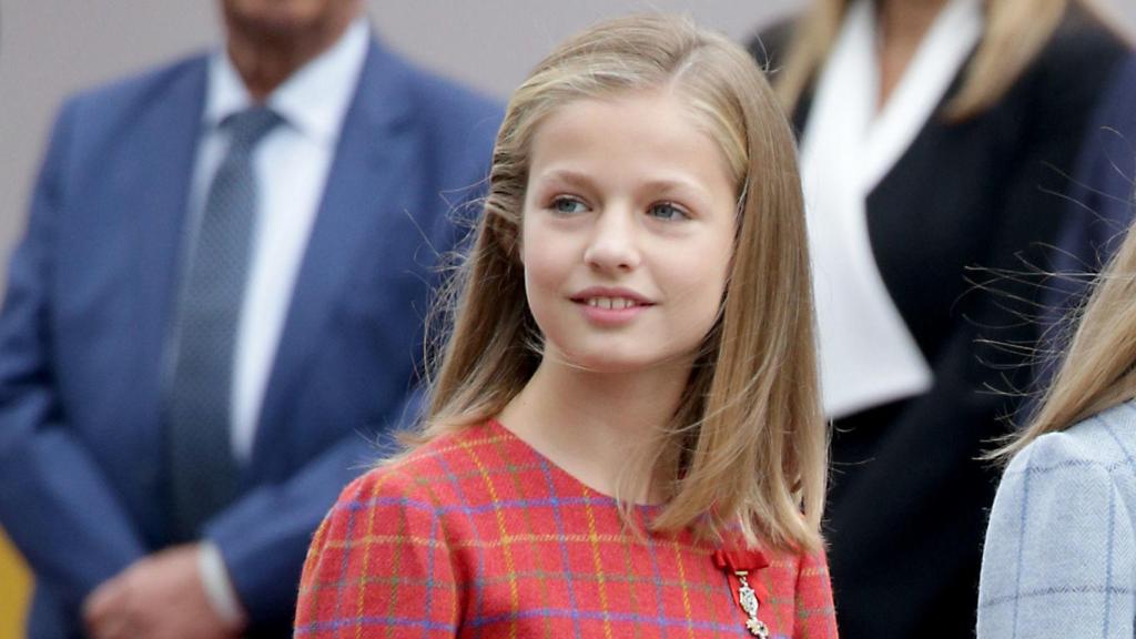 Leonor de Borbón en el desfile del Día de la Hispanidad.