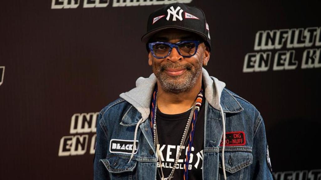 Spike Lee en la presentación del filme en Madrid.