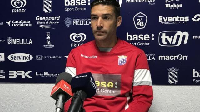 Luis Miguel Carrión, entrenador de la UD Melilla. Foto: udmelilla.es