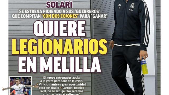 La portada del diario MARCA (31/10/2018)