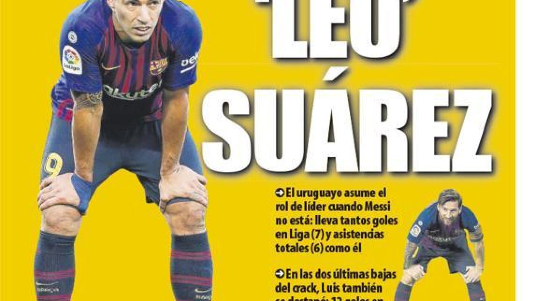 La portada de Mundo Deportivo (31/10/2018)