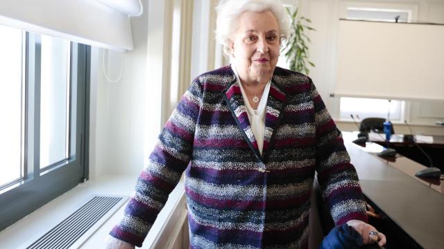 La infanta Pilar de Borbón en la presentación del Rastrillo Nuevo Futuro.