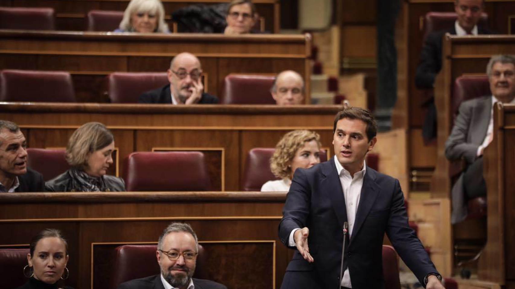 Rivera, durante la sesión de control en el Congreso.