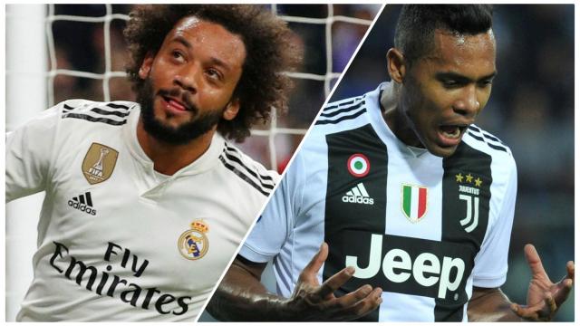 Marcelo y Alex Sandro