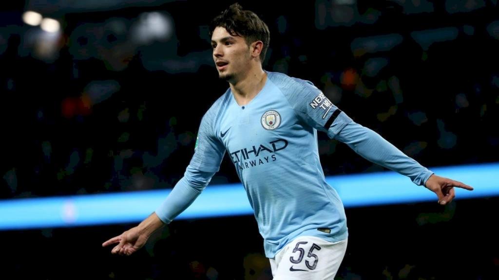 Brahim Díaz con el City. Foto: mancity.com