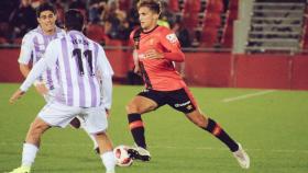 Pablo Ramón en su debut con el Real Mallorca. Foto: Twitter (@RCD_Mallorca)