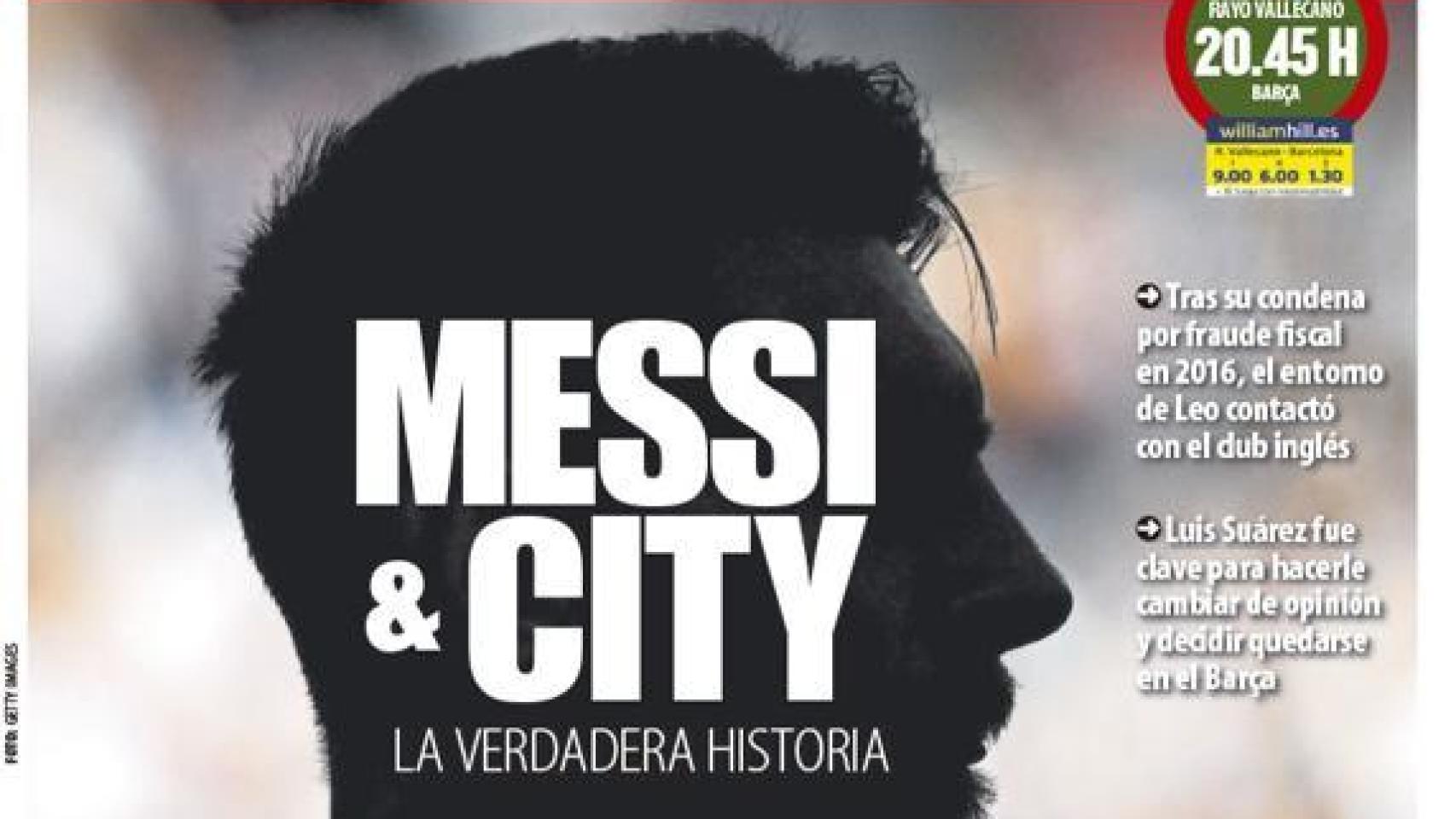 La portada de Mundo Deportivo (03/11/2018)