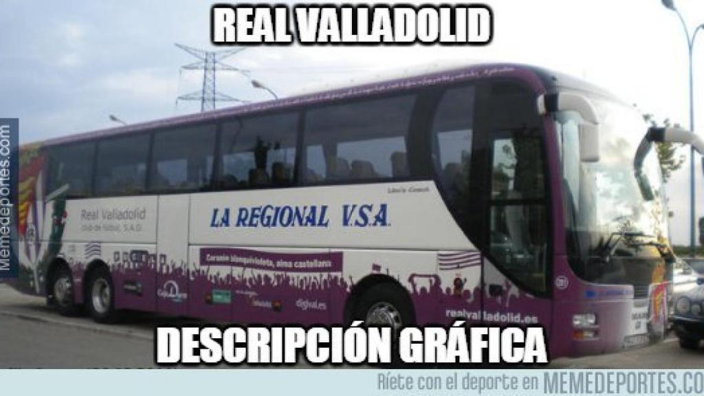 Así ven muchos a la defensa del Valladolid. Foto: memedeportes.com