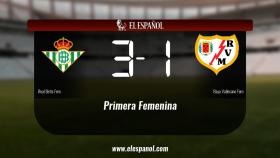 El Betis Féminas ganó en casa al Rayo Vallecano