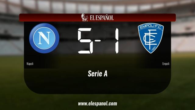 El Nápoles derrotó al Empoli por 5-1