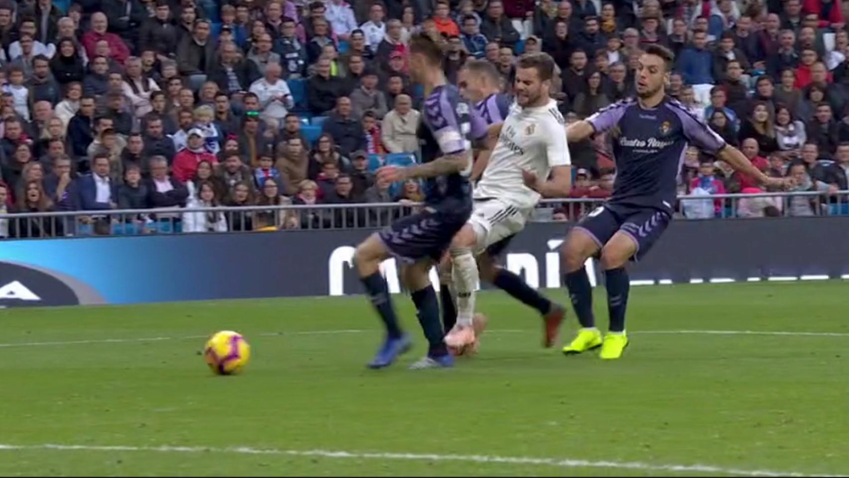 Penalti no pitado sobre Nacho