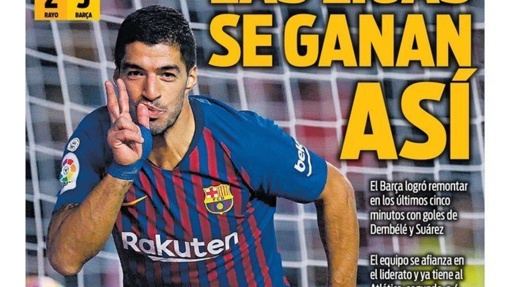 La portada del diario Sport (04/11/2018)