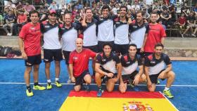 Selección masculina de pádel. Foto: Twitter (@FEP)