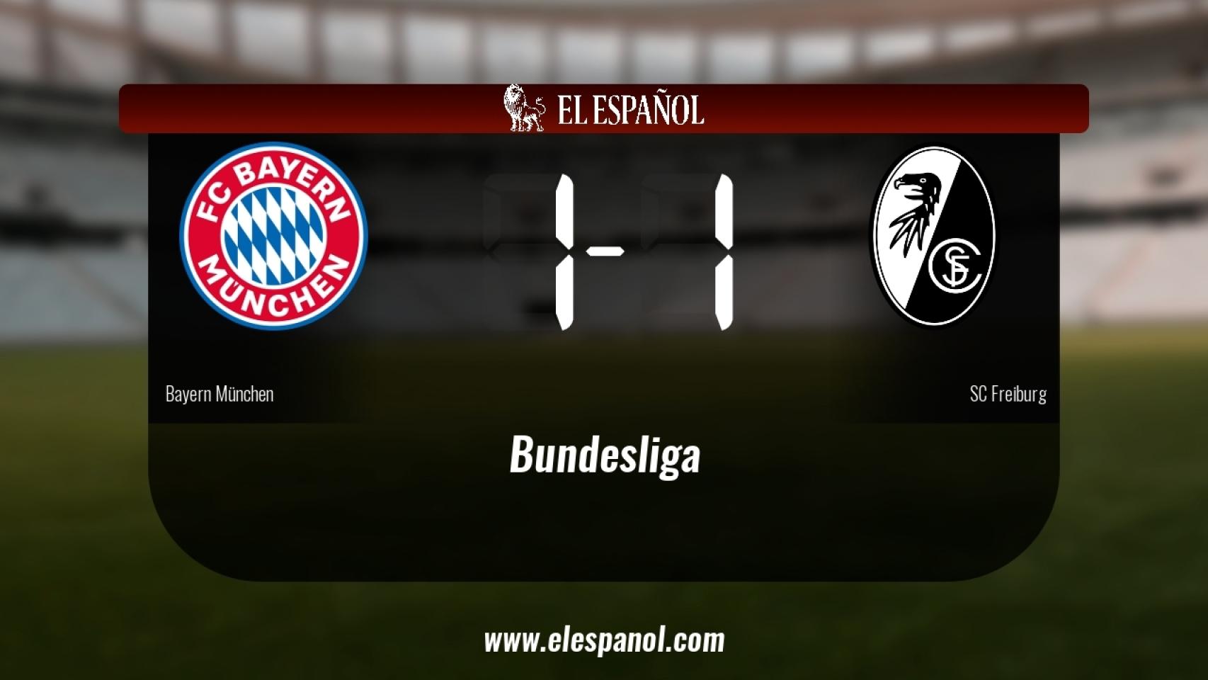 Empate entre Bayern München y SC Freiburg