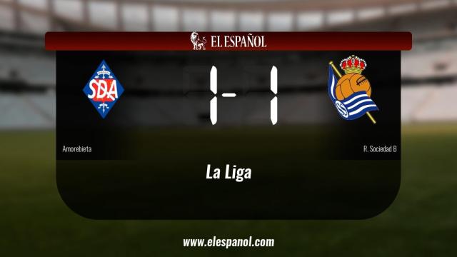 Empate (1-1) entre el Amorebieta y la Real Sociedad B