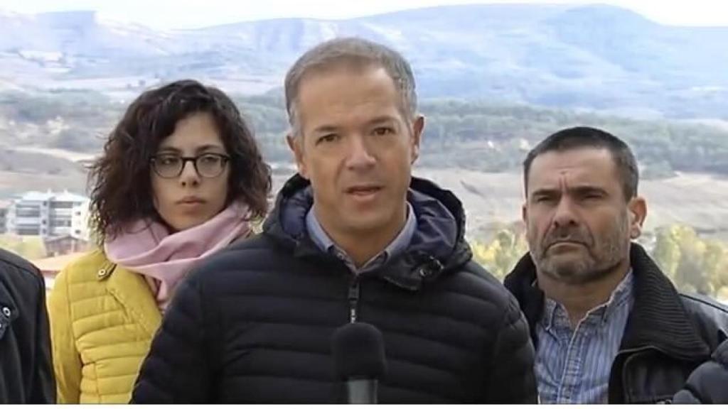 Ander Gil, portavoz del PSOE en el Senado, en Medina de Pomar (Burgos).