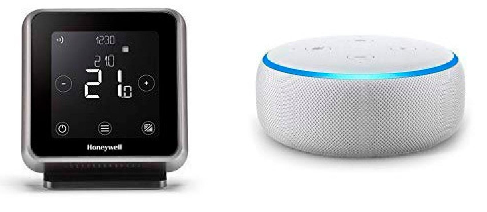 Termostado controlado por un altavoz inteligente