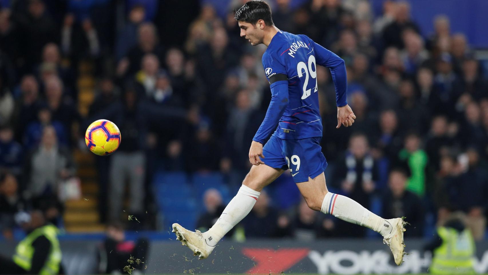 Morata, ante el Crystal Palace.