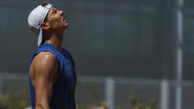 Nadal, durante un entrenamiento esta temporada.