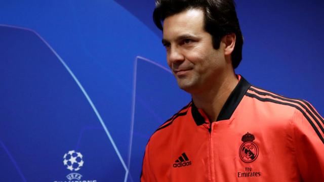 Solari, en rueda de prensa previa a un partido de la Champions League