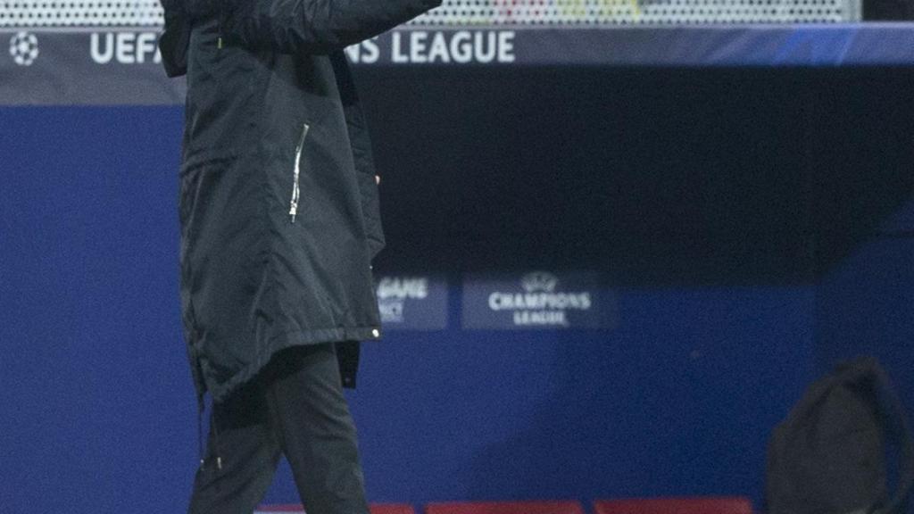 Simeone durante un partido del Atlético de Madrid