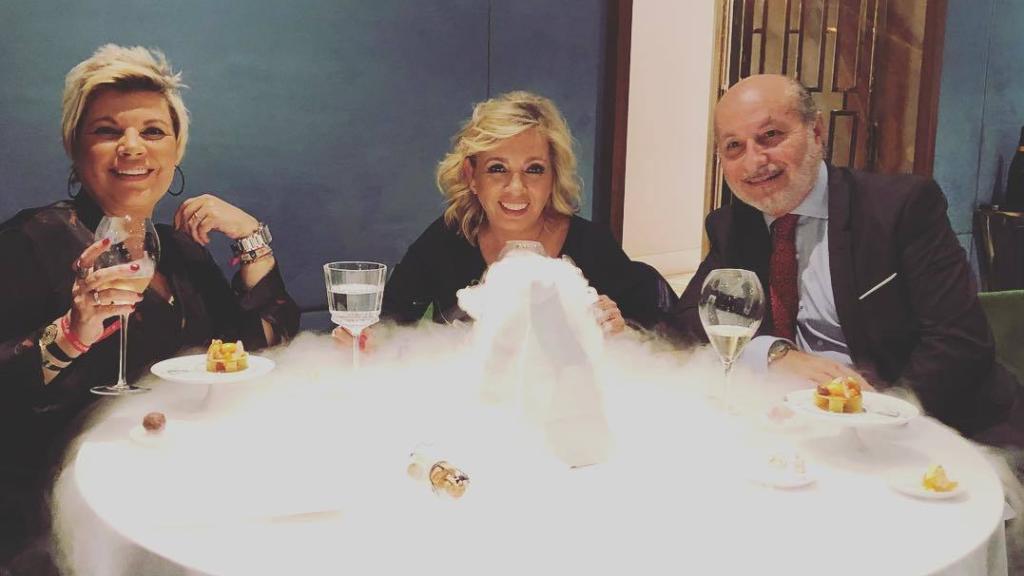 Terelu Campos, José Carlos y Carmen Borrego en una imagen de Instagram.