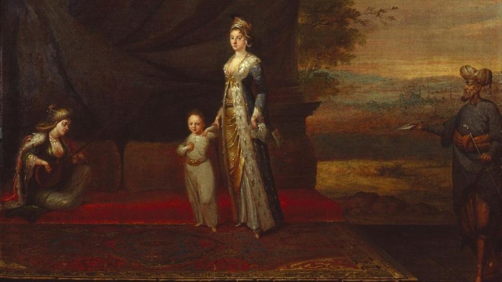 Retrato de Mary Montagu y su hijo.