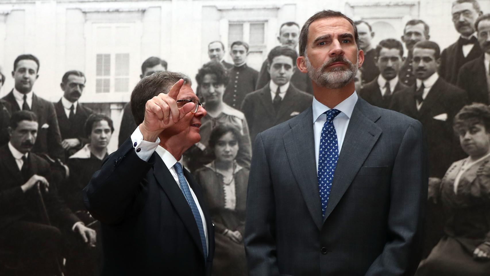 Felipe VI durante el acto conmemorativo de Alfonso XIII.