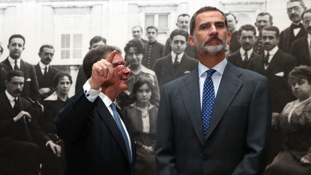 Felipe VI durante el acto conmemorativo de Alfonso XIII.