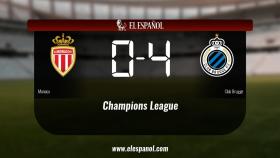 El Monaco pierde 0-4 frente al Club Brugge