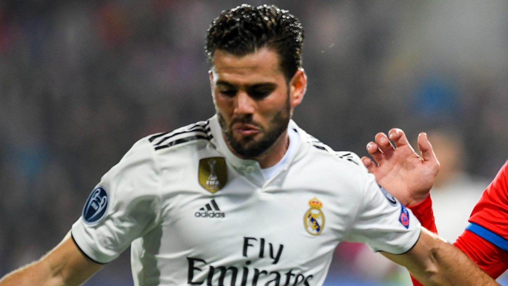 Nacho, en un partido del Real Madrid