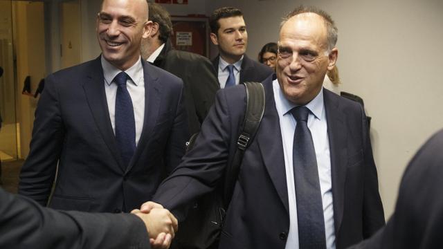 Luis Rubiales y Javier Tebas