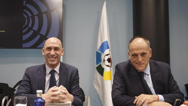 Luis Rubiales y Javier Tebas