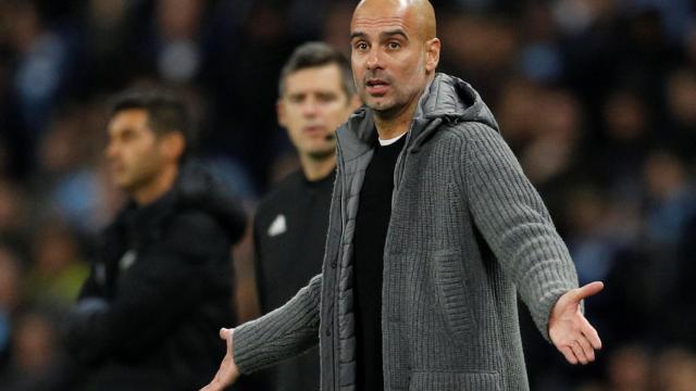 Guardiola, en el partido ante el Shakhtar.