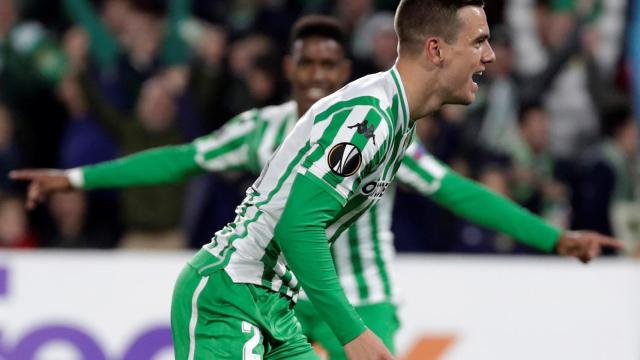 Lo Celso celebra un gol ante el Milan.