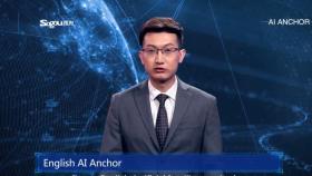 Presentador chino de inteligencia artificial.