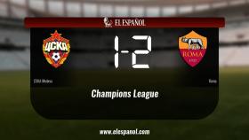La Roma doblegó al CSKA de Moscú por 1-2