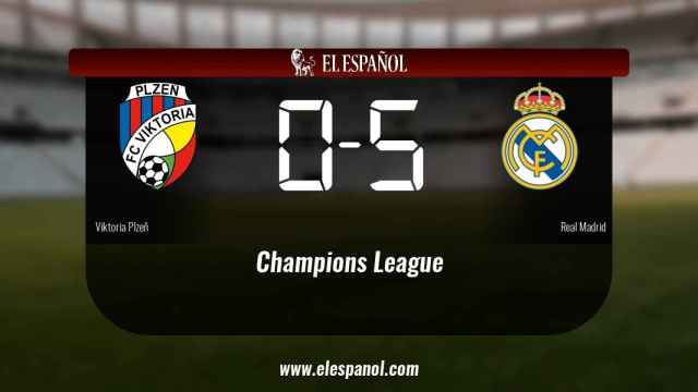 El Real Madrid doblegó al Viktoria Plzeň por 0-5