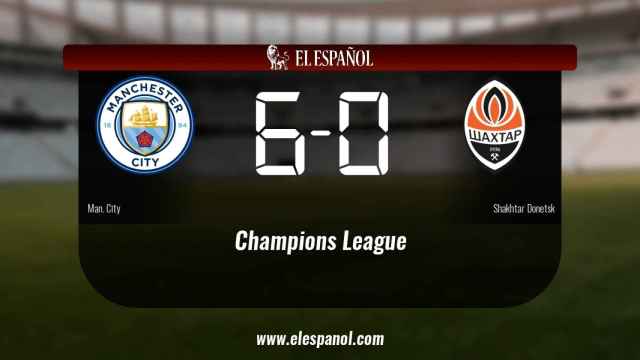 Los tres puntos se quedaron en casa: Manchester City 6-0 Shakhtar Donetsk