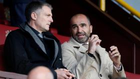 Roberto Martínez, en el palco del Burnley - Chelsea