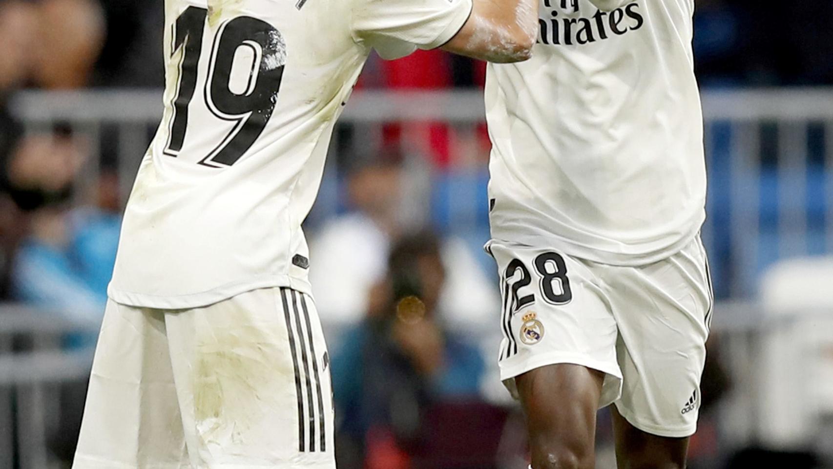 Odriozola y Vinicius celebran