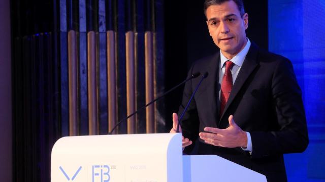 Pedro Sánchez, durante su intervención en la inauguración de la XIX Edición del Foro Iberoamericano.