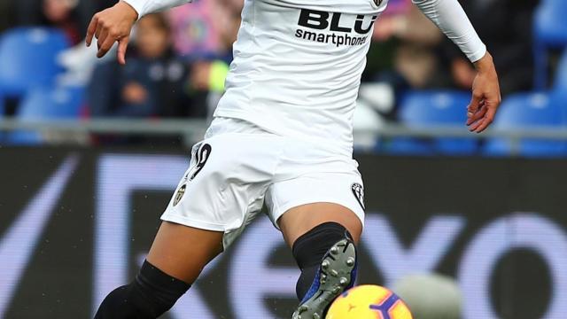 Rodrigo Moreno, en el Getafe - Valencia